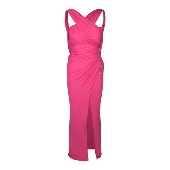 VERSACE Sleeveless Draped Cocktail Dress Size IT 42 (US 6) $4275